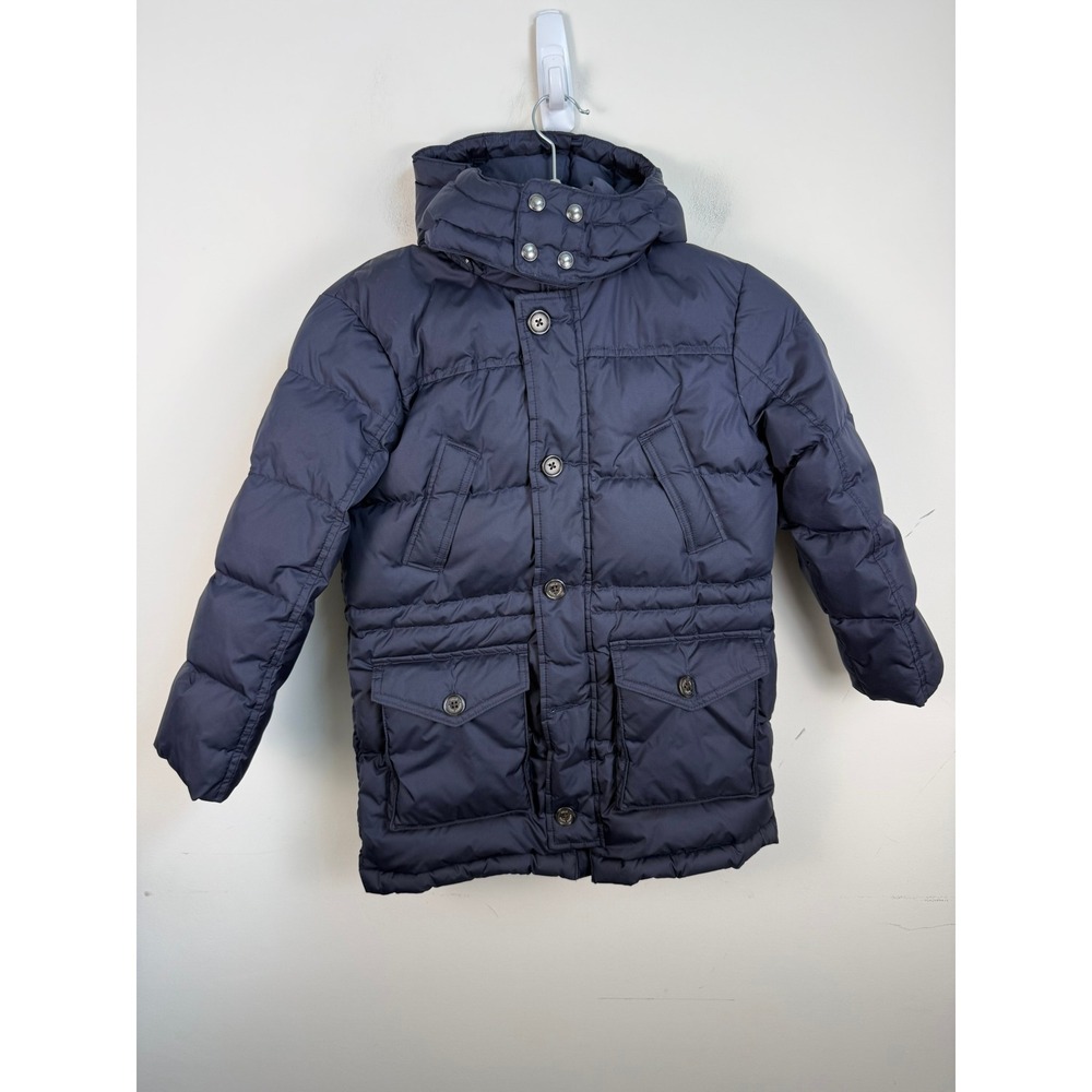 Polo Ralph Lauren Kids Navy Blue Down Filled Puffer Jacket Hooded Size 7